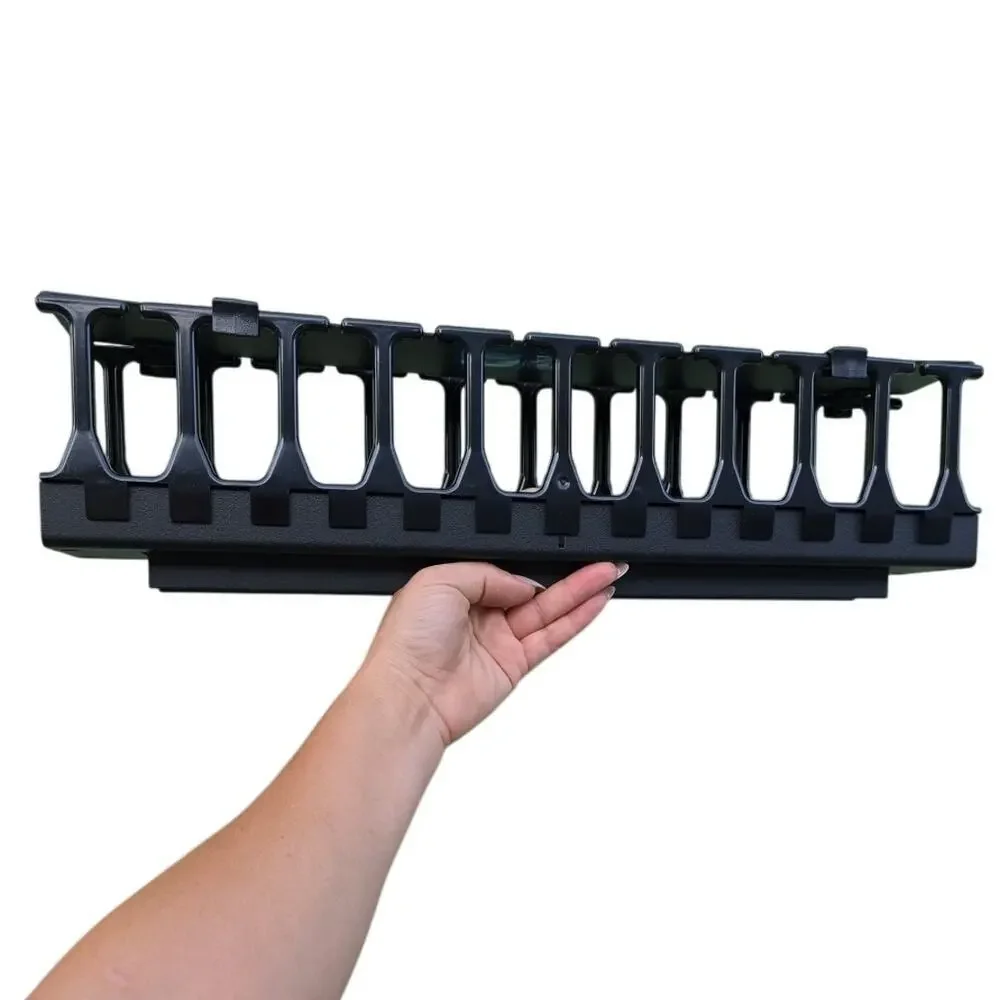 Open Box Panduit WMP1E‎ Horizontal Cable Manager, Black, 2 RU, Black